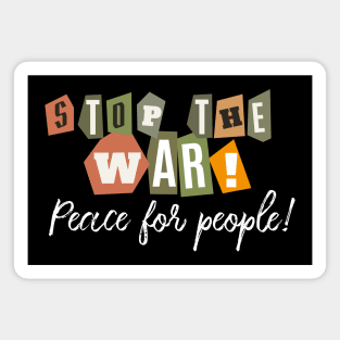 Stop the war! Magnet